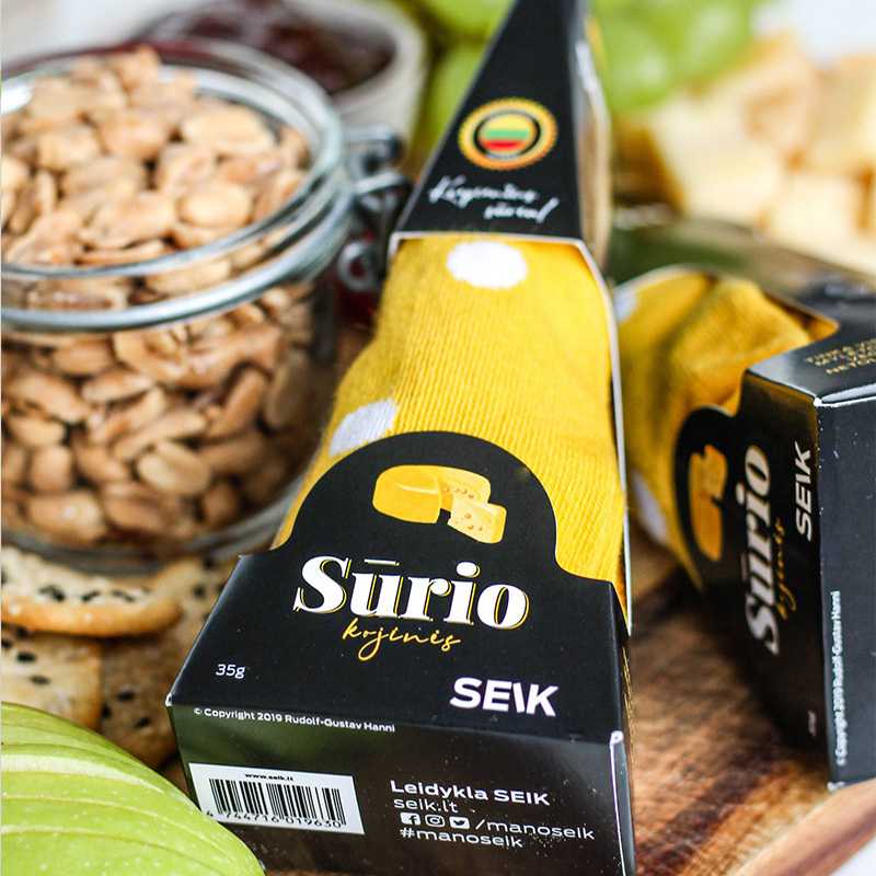 Brandinto sūrio kojinės (dydis 35 - 40)