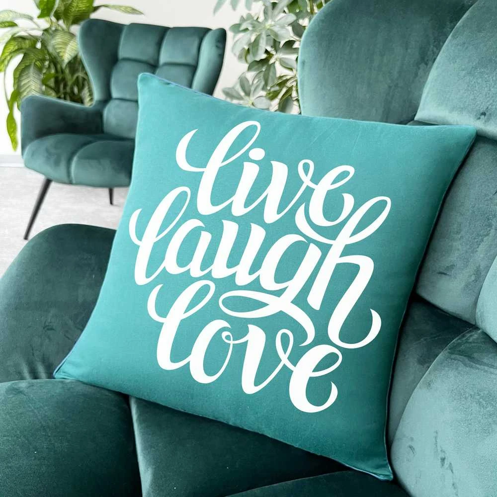 Dekoratyvinė pagalvėlė "Live, Laugh, Love"