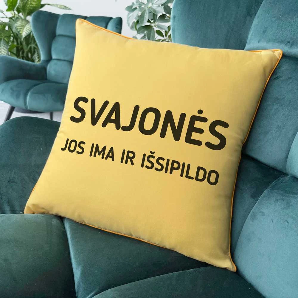 Dekoratyvinė pagalvėlė "Svajonės pildosi"