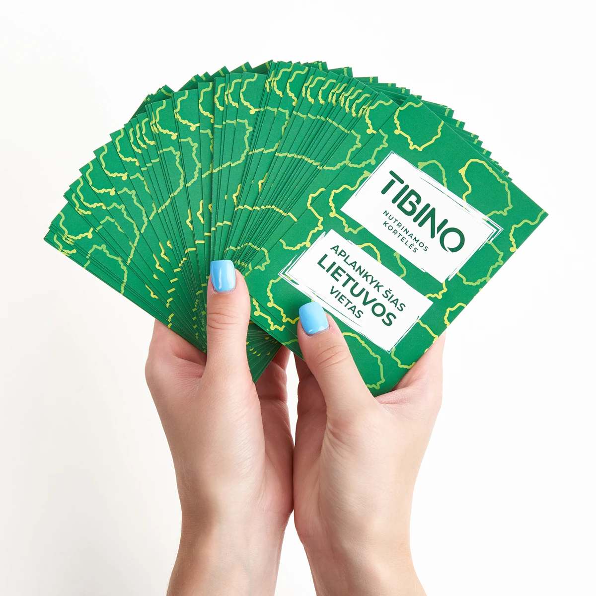 Nutrinamų kortelių rinkinys TIBINO 