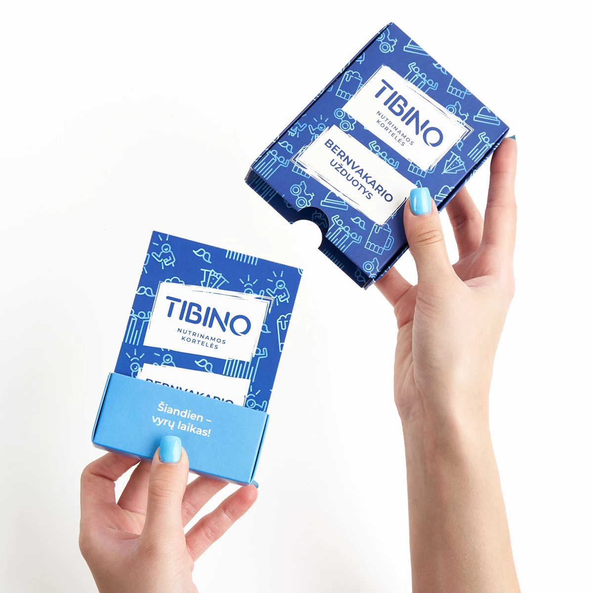 Nutrinamų kortelių rinkinys TIBINO 