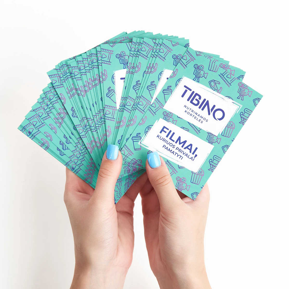Nutrinamų kortelių rinkinys TIBINO 
