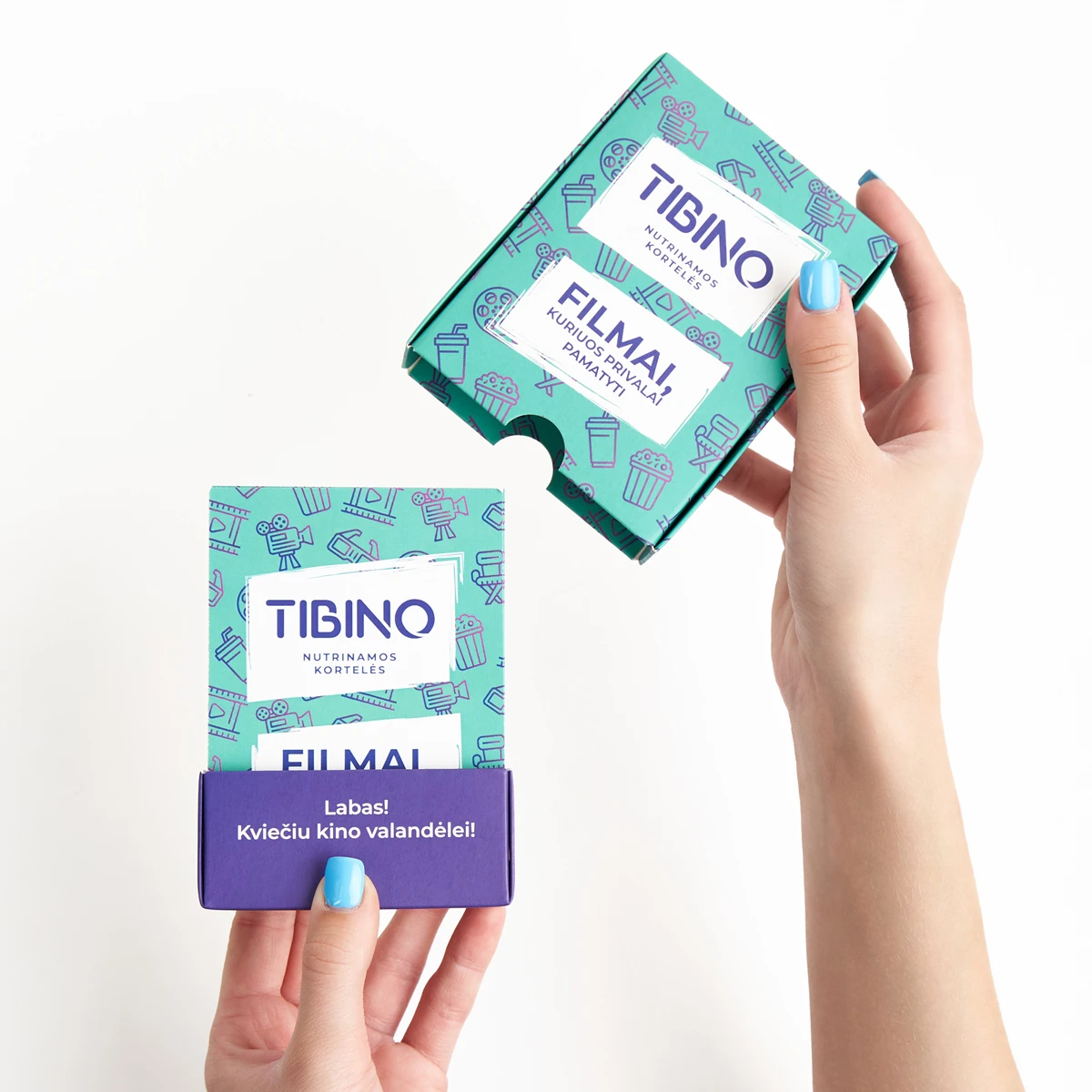 Nutrinamų kortelių rinkinys TIBINO 