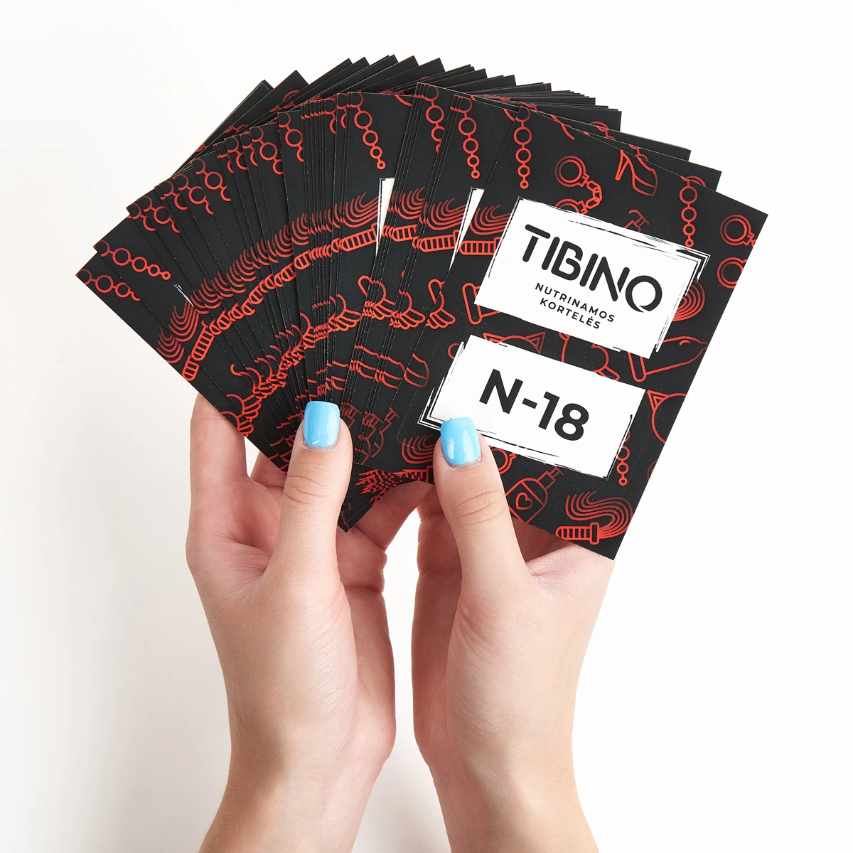 Nutrinamų kortelių rinkinys TIBINO 