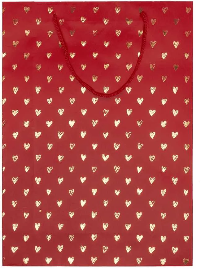Dovanų maišelis "Hearts" (34x25x8,5cm)