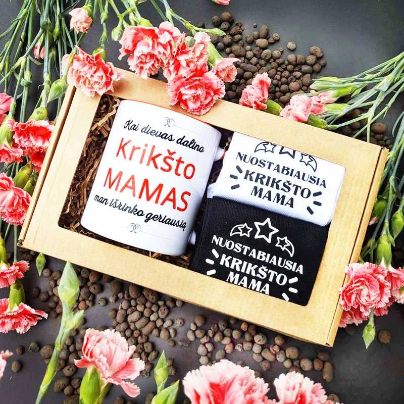 Dovanų rinkinys "Geriausia krikšto mama"