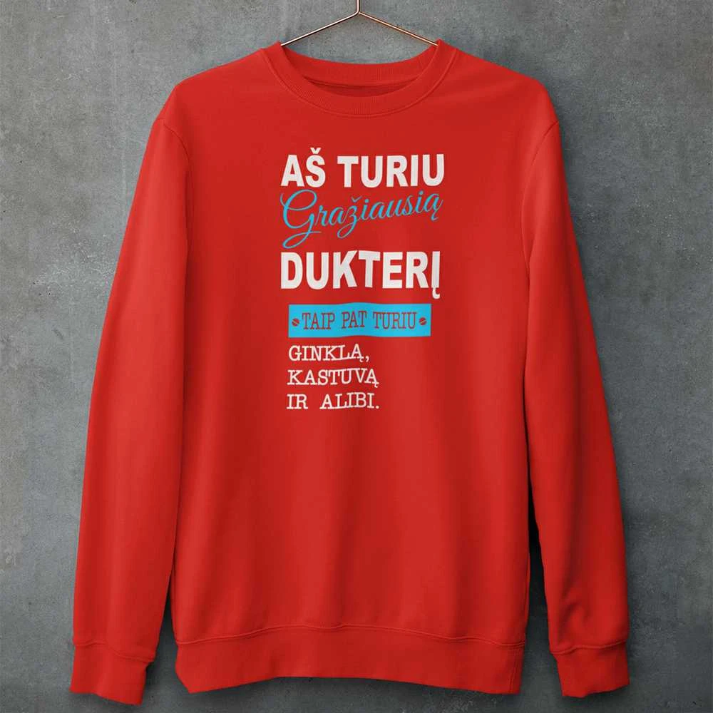 Džemperis "Aš turiu gražiausią dukterį" (be kapišono)