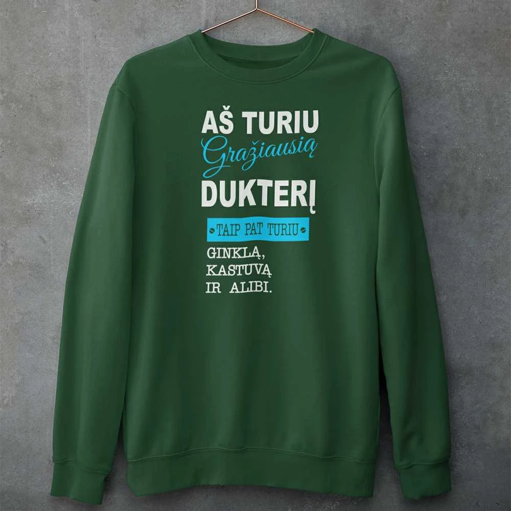Džemperis "Aš turiu gražiausią dukterį" (be kapišono)