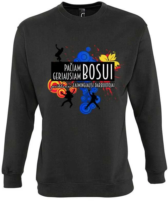 Džemperis "Geriausiam bosui priklauso laimingiausi darbuotojai" (be kapišono)
