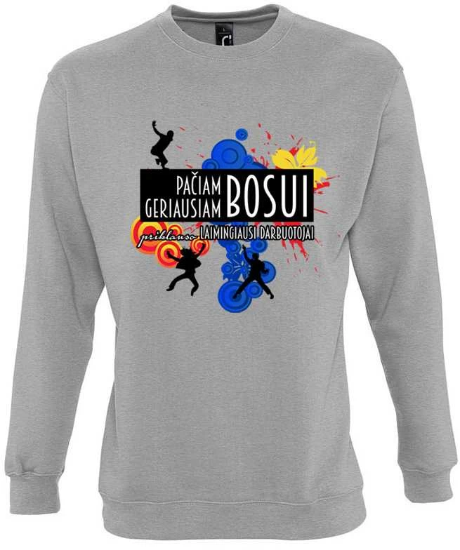 Džemperis "Geriausiam bosui priklauso laimingiausi darbuotojai" (be kapišono)