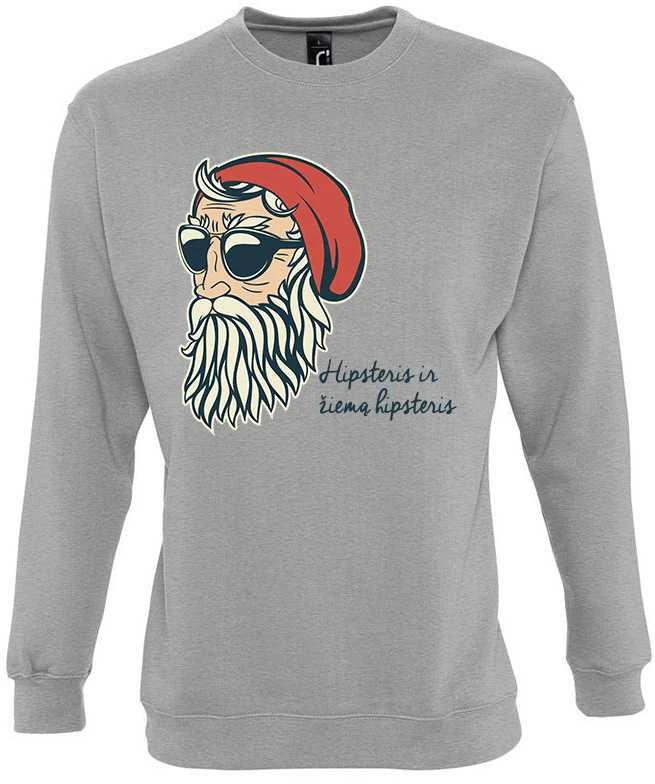 Džemperis "Hipsteris ir žiemą hipsteris" (be kapišono)