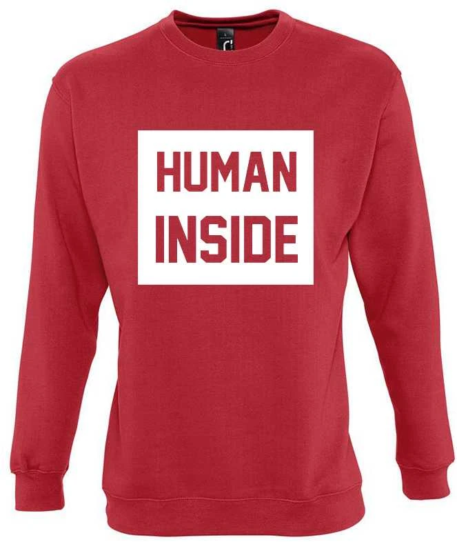 Džemperis "Human inside" (be kapišono)