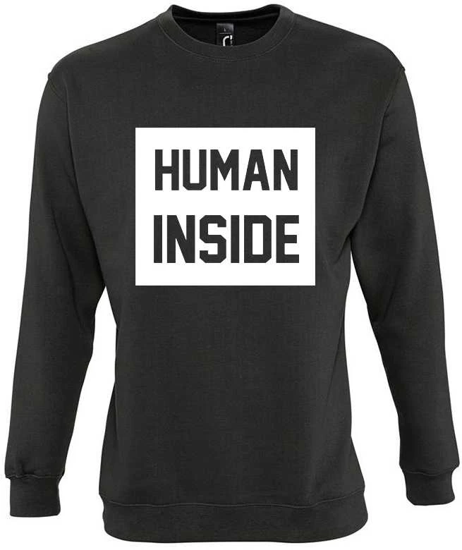 Džemperis "Human inside" (be kapišono)