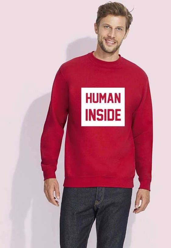 Džemperis "Human inside" (be kapišono)