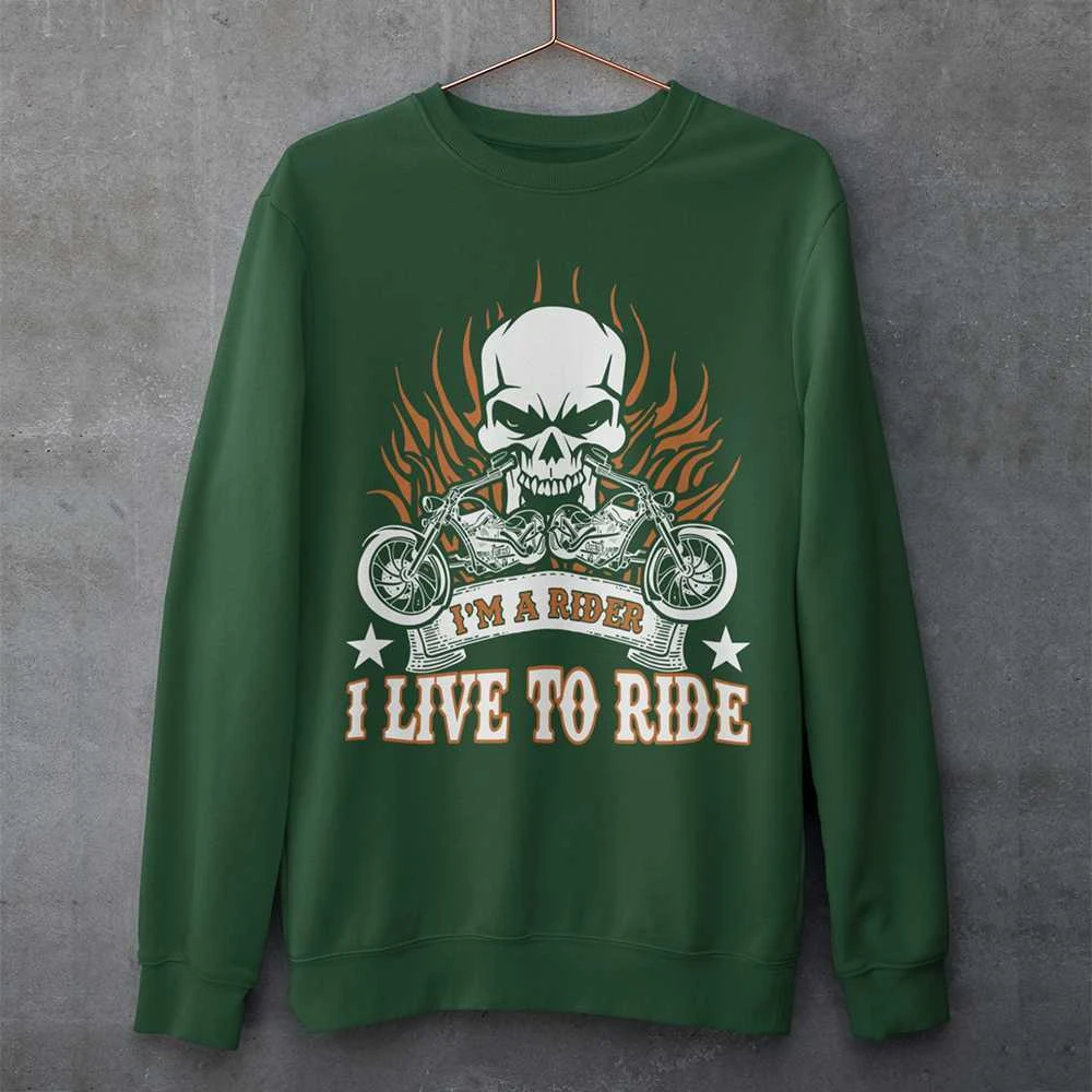 Džemperis "I'm a rider" (be kapišono)
