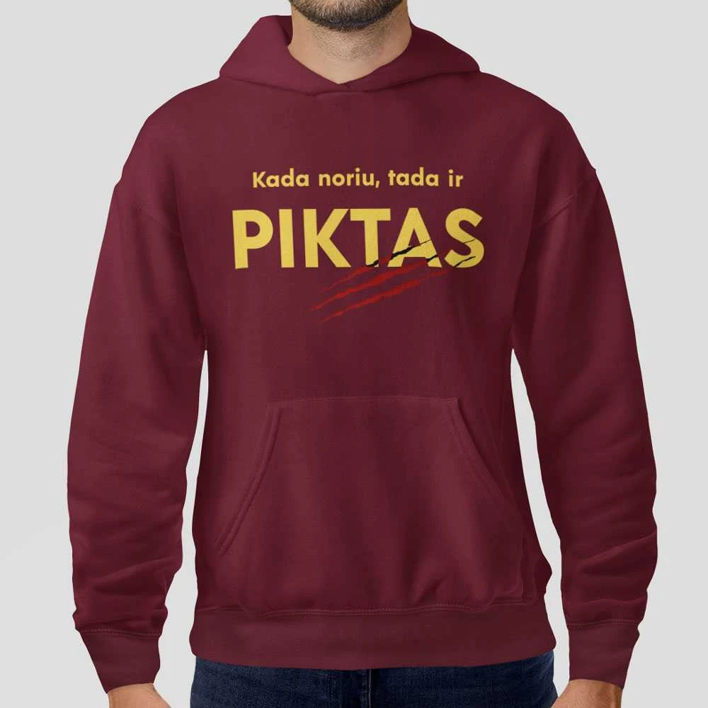 Džemperis "Kada noriu, tada ir piktas"