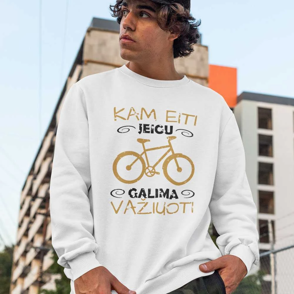 Džemperis "Kam eiti, jei galima važiuoti" (be kapišono)