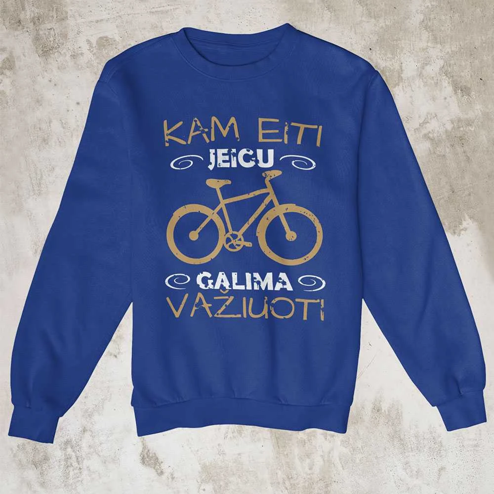 Džemperis "Kam eiti, jei galima važiuoti" (be kapišono)