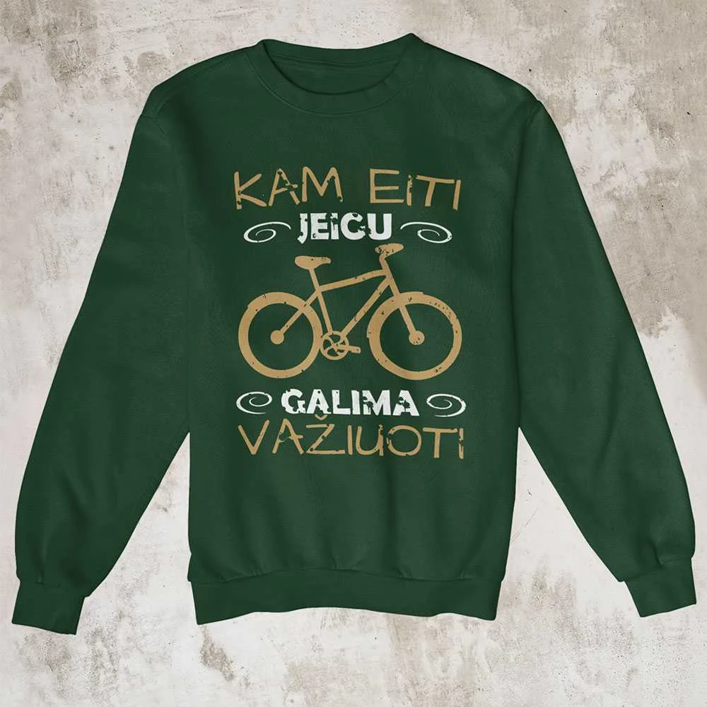 Džemperis "Kam eiti, jei galima važiuoti" (be kapišono)