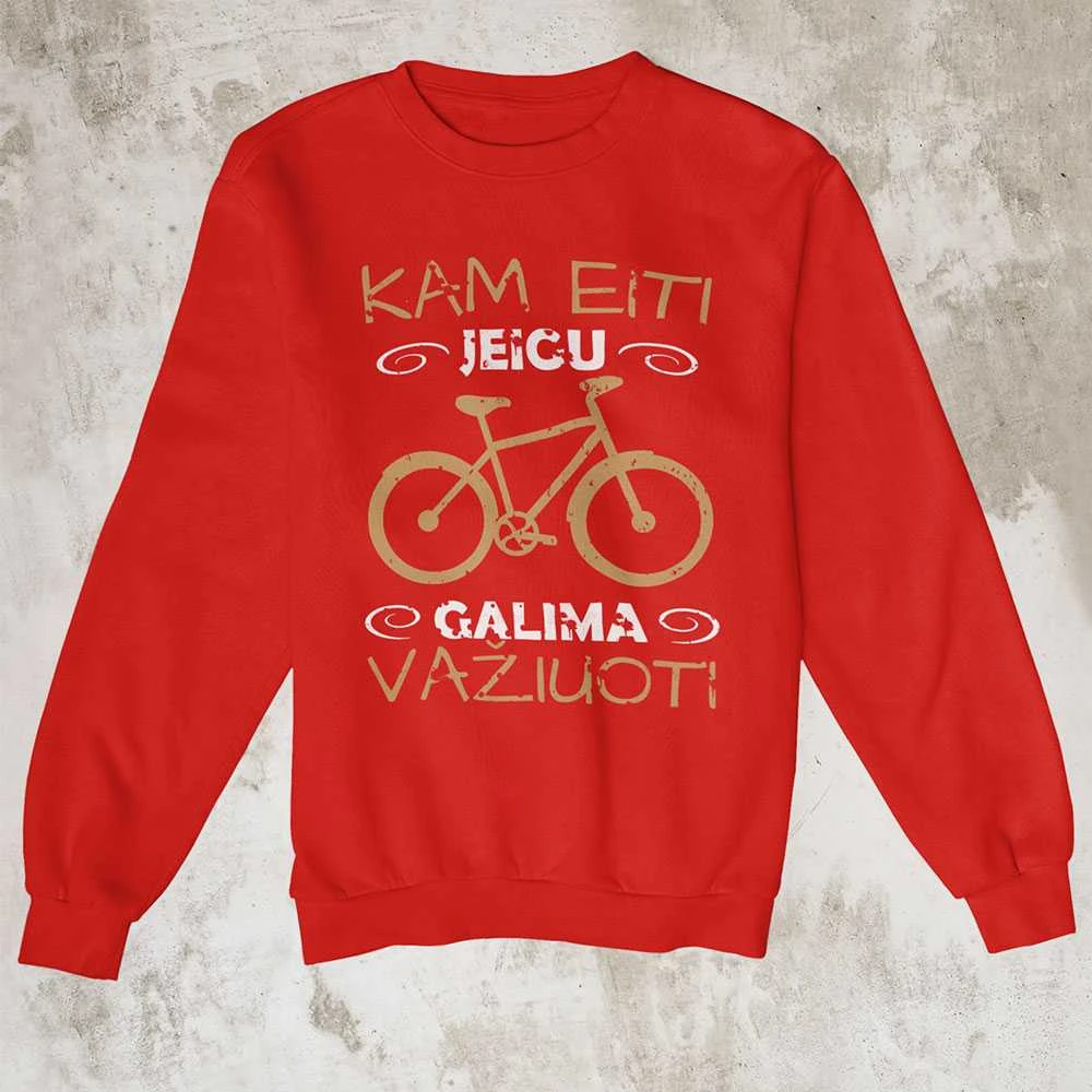 Džemperis "Kam eiti, jei galima važiuoti" (be kapišono)