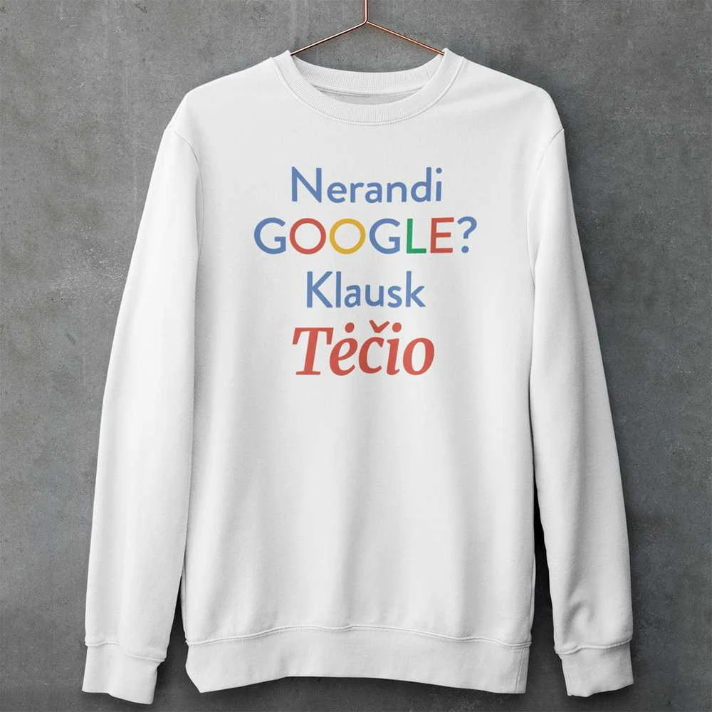 Džemperis "Klausk tėčio" (be kapišono)
