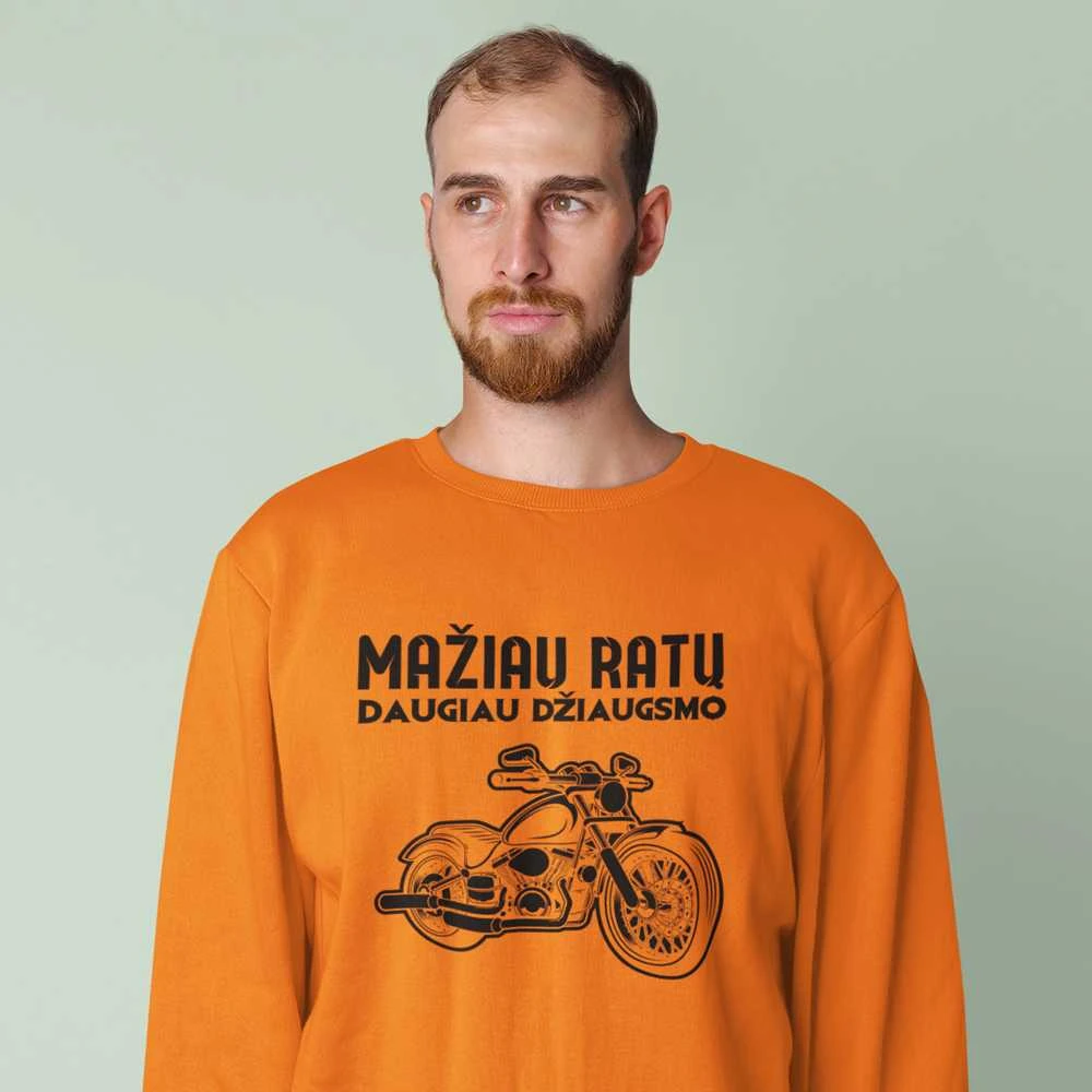 Džemperis "Mažiau ratų" (be kapišono)
