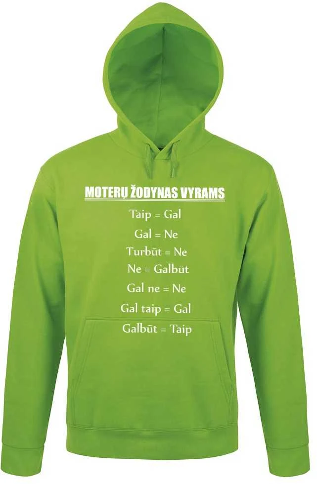 Džemperis "Moterų žodynas vyrams"