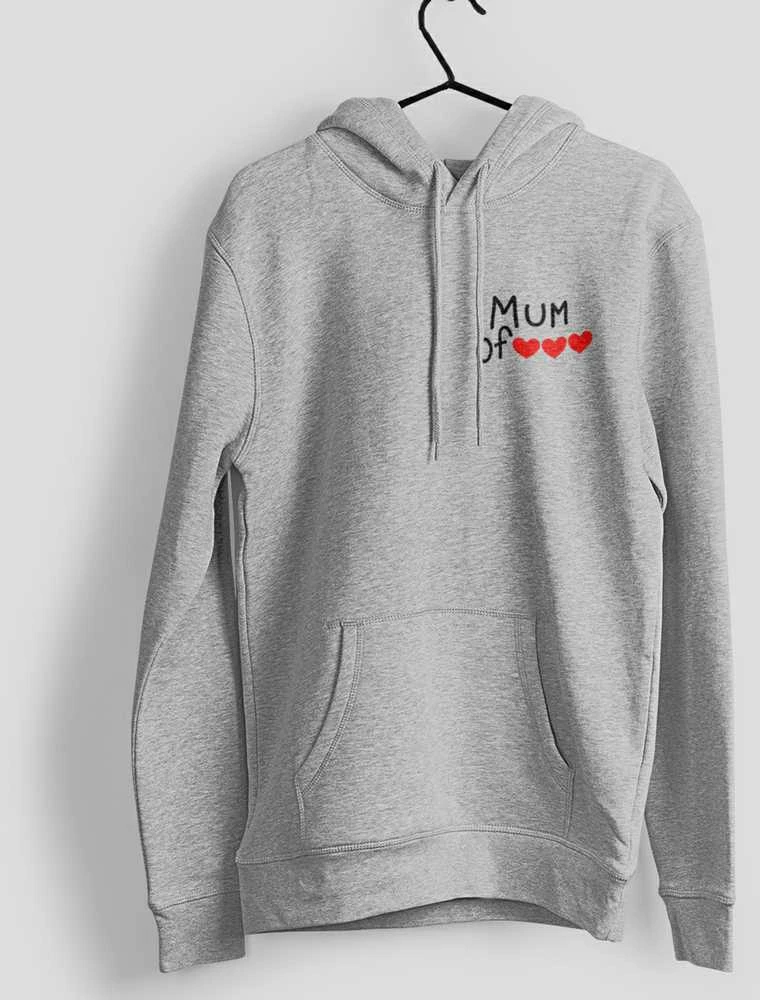 Džemperis "Mum" su Jūsų pasirinktu širdelių skaičiumi