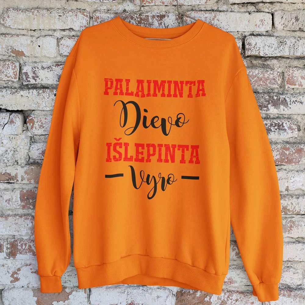 Džemperis "Palaiminta Dievo, išlepinta vyro" (be kapišono)