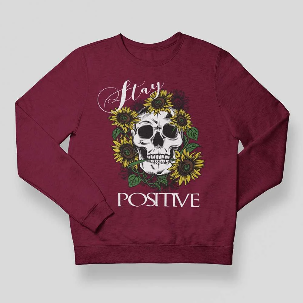 Džemperis "Stay positive" (be kapišono)