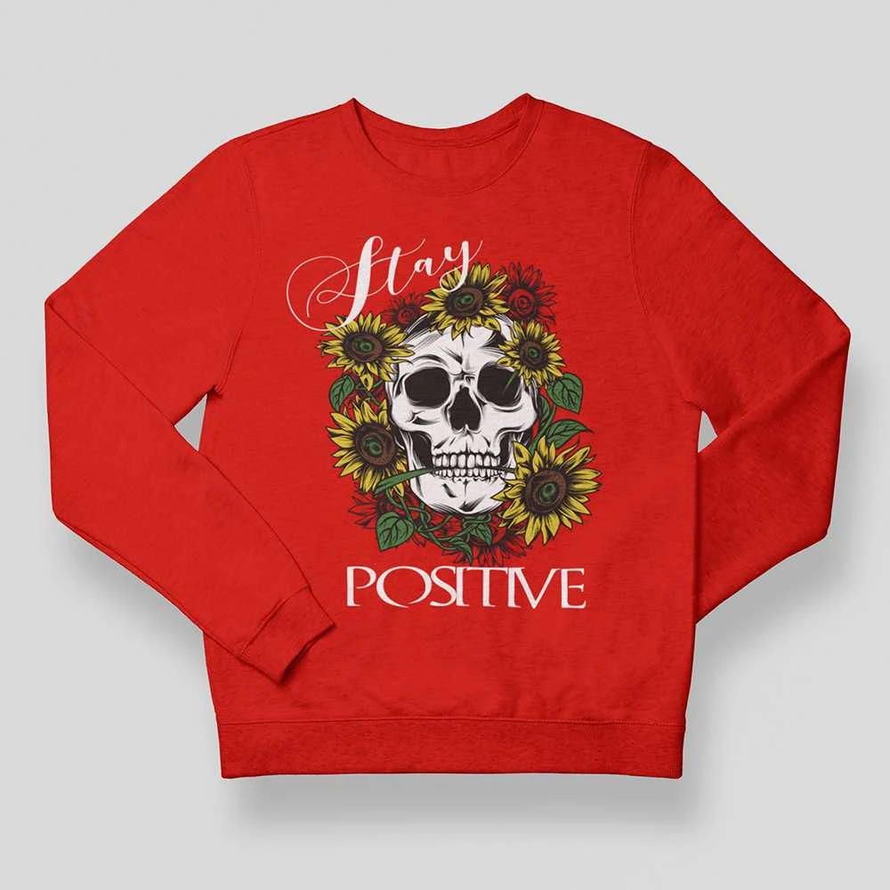 Džemperis "Stay positive" (be kapišono)