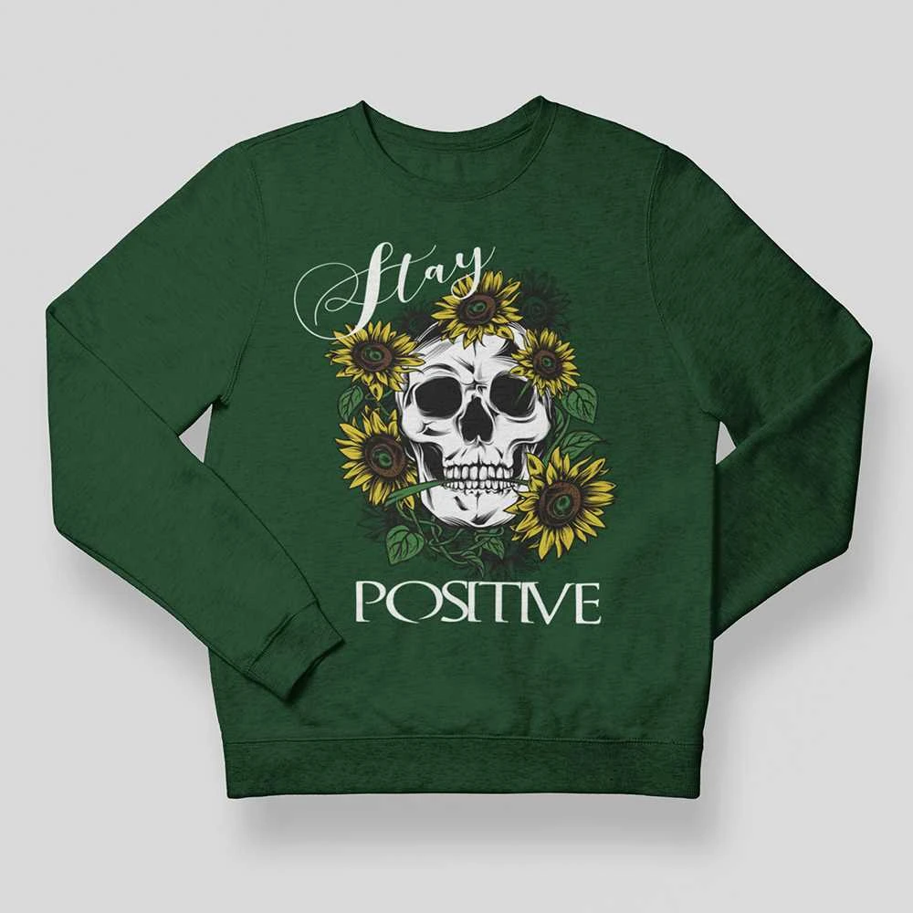 Džemperis "Stay positive" (be kapišono)