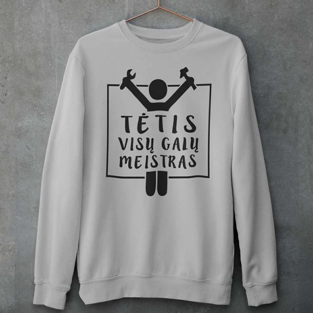 Džemperis "Tėtis - visų galų meistras" (be kapišono)