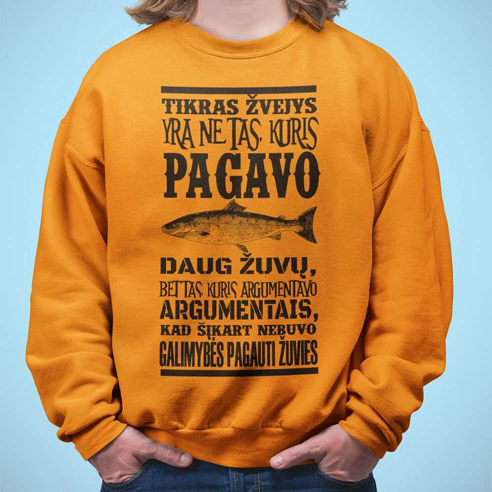 Džemperis "Tikras žvejys" (be kapišono)