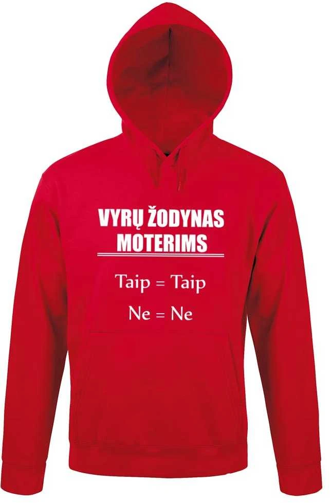 Džemperis "Vyrų žodynas moterims"