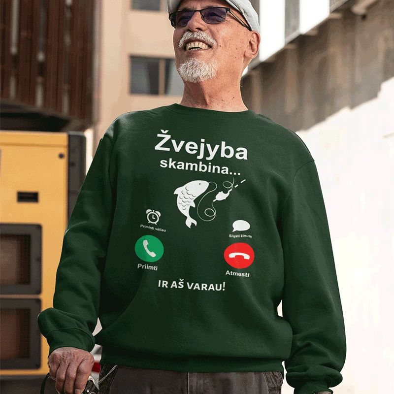 Džemperis "Žvejyba skambina" (be kapišono)