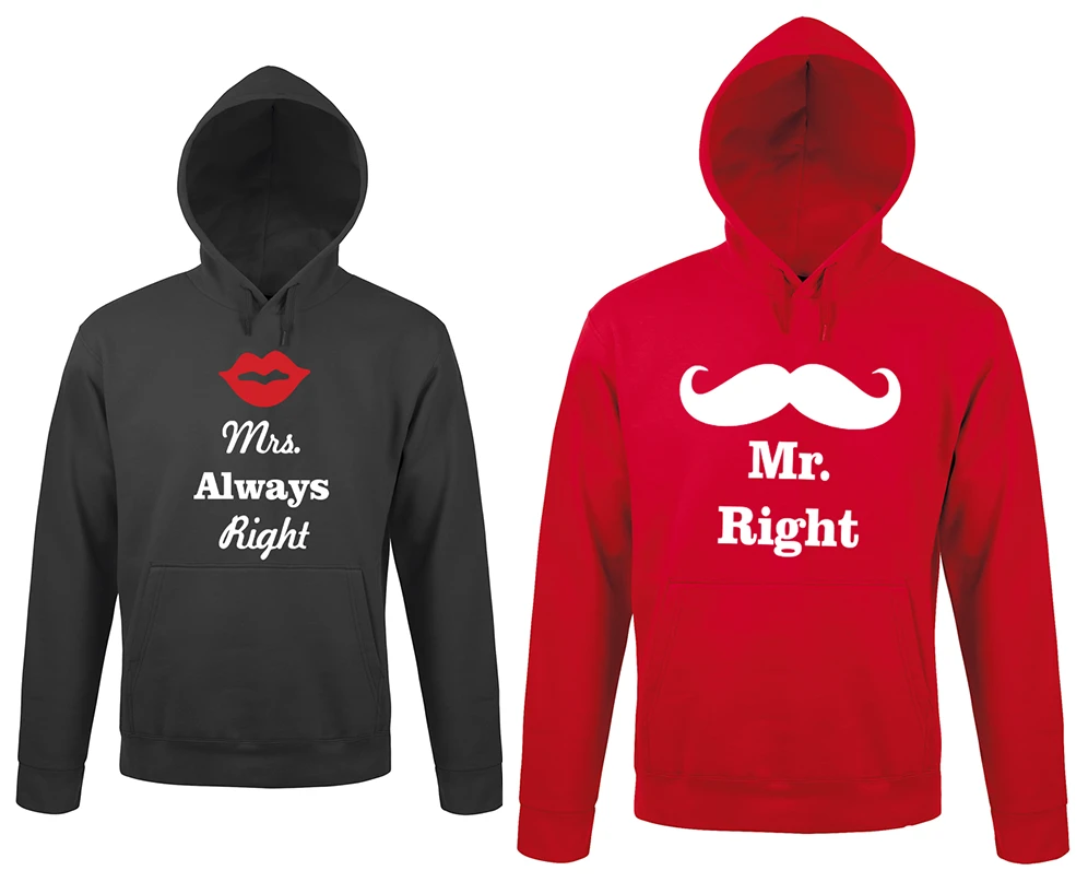 Džemperių komplektas "Mr. Right ir Mrs. always right"