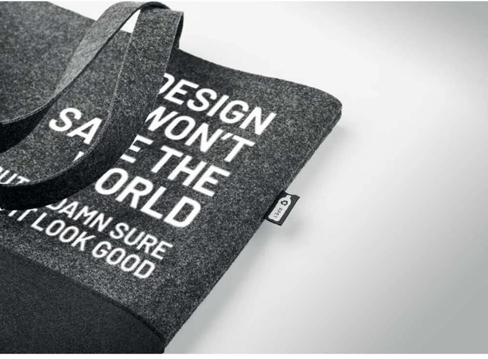 Eko-veltinio pirkinių krepšys "Design won't save the world"