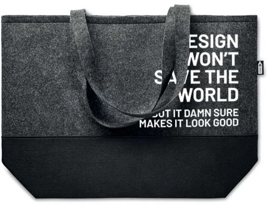 Eko-veltinio pirkinių krepšys "Design won't save the world"