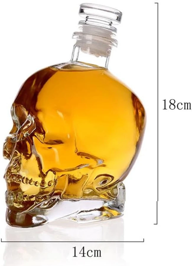Grafino ir 4 stiklinių rinkinys "Skeleton"