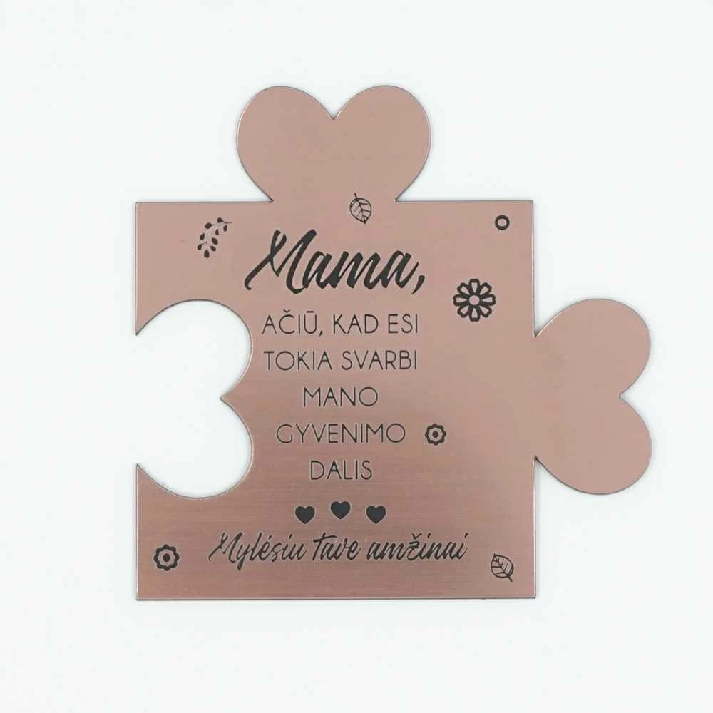 Graviruota dėlionės detalė "Mamai"