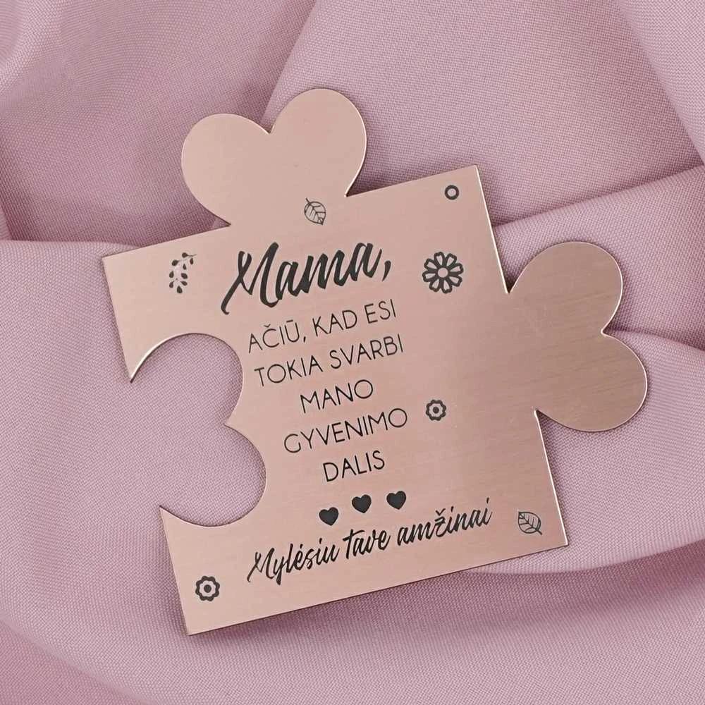 Graviruota dėlionės detalė "Mamai"