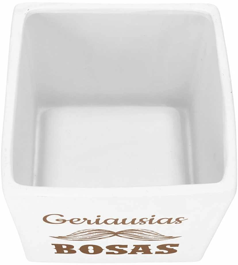 Graviruotas vazonas "Geriausias bosas"