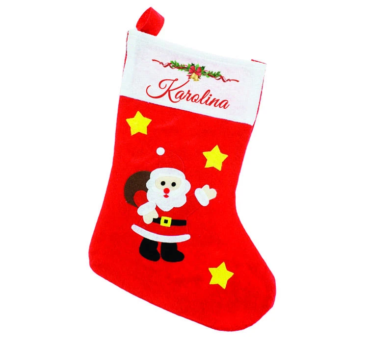 Akson Kalėdinė kojinė "SANTA" su Jūsų pasirinktu vardu