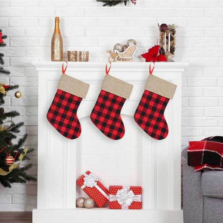 GoDan Kalėdinė languota kojinė "Christmas" (40,5cm)