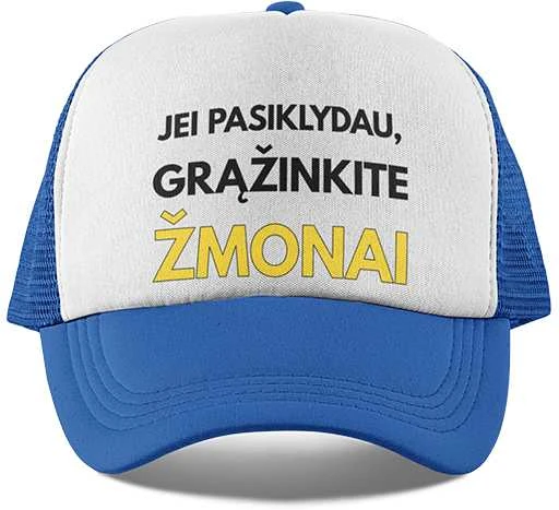 Kepuraičių komplektas "Pasiklydau, grąžinkite žmonai"