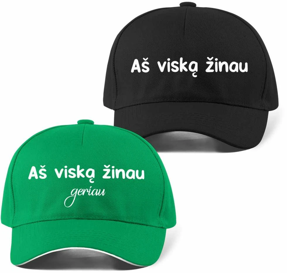 Kepuraičių komplektas "Viską žinome"