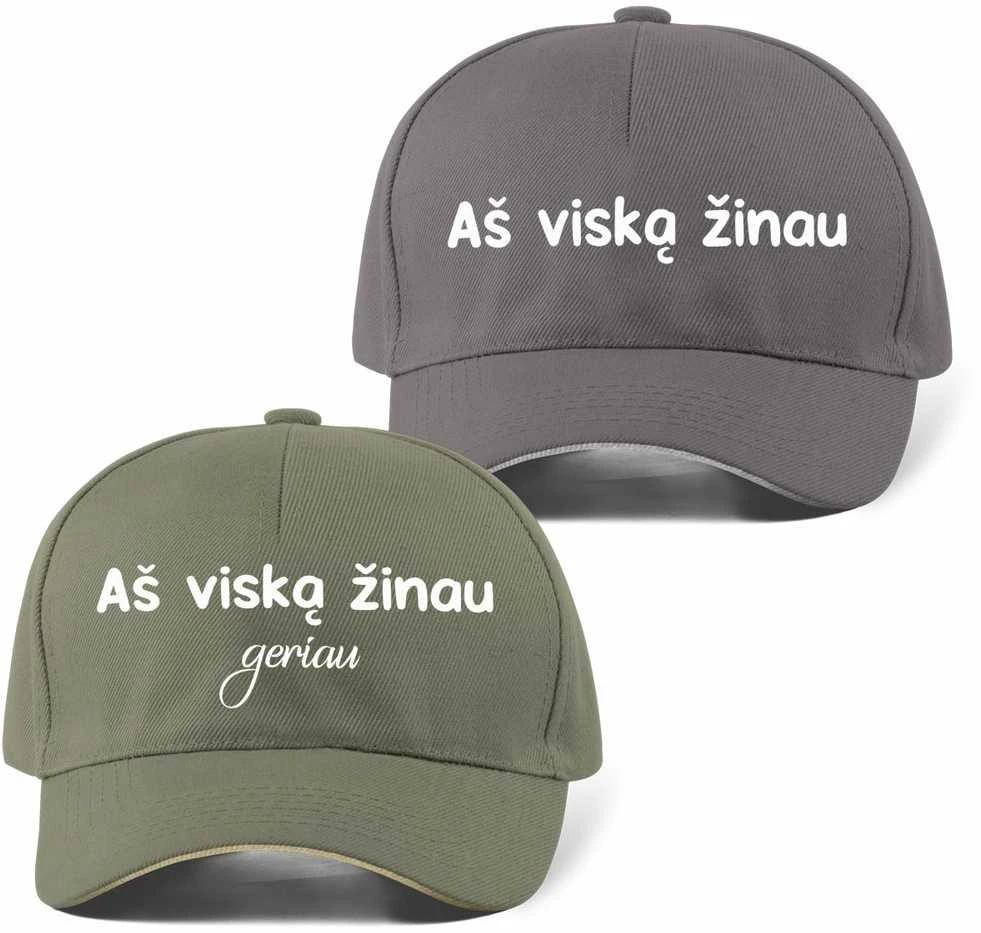 Kepuraičių komplektas "Viską žinome"
