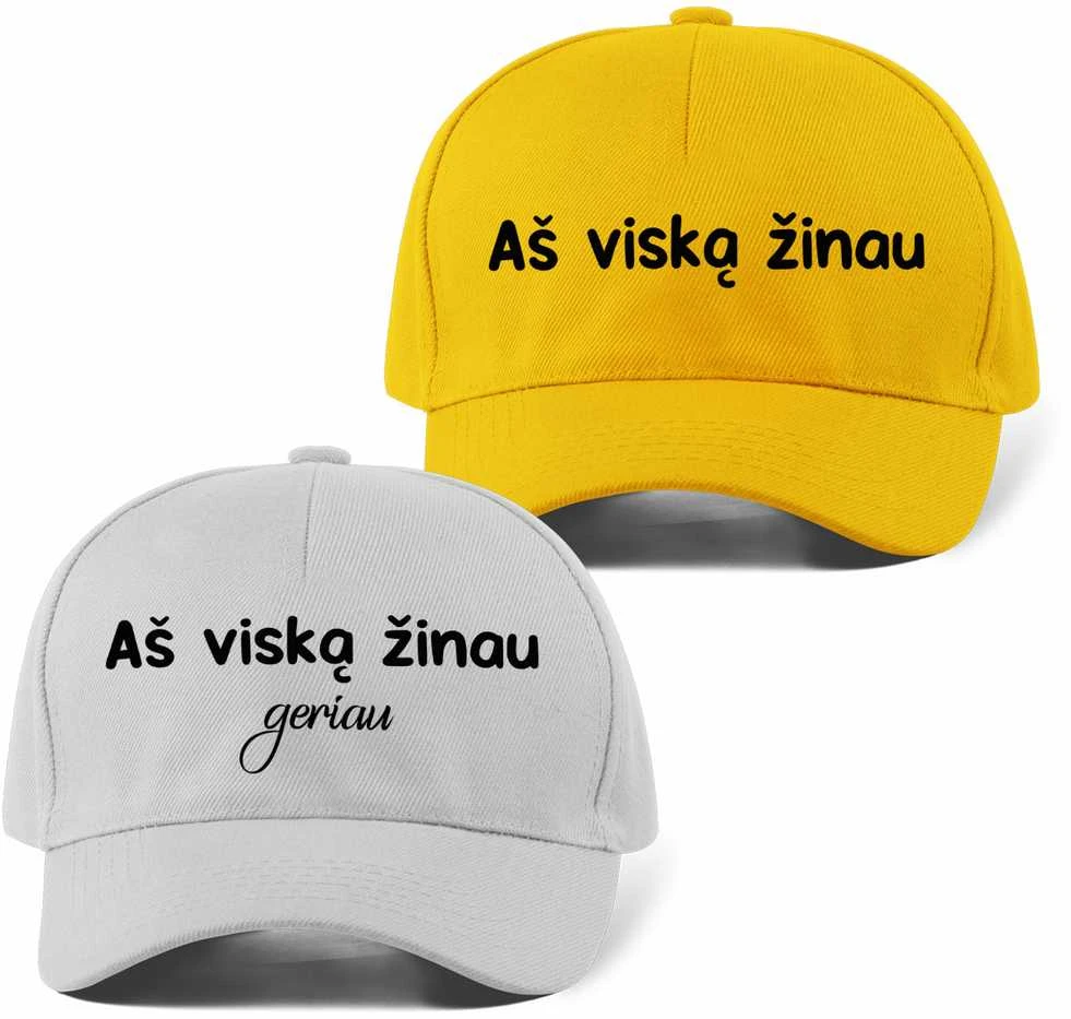 Kepuraičių komplektas "Viską žinome"