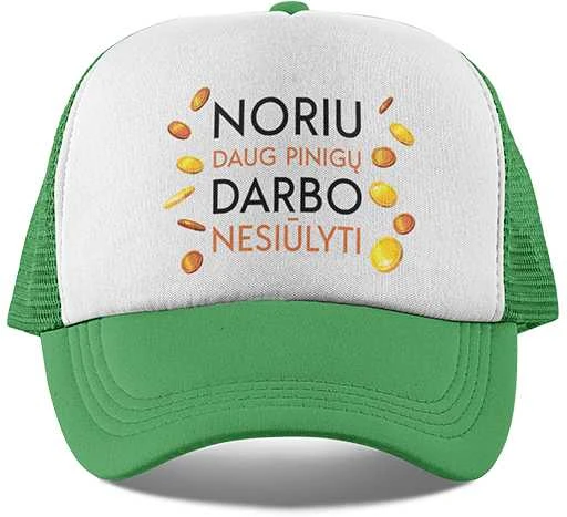Kepuraitė "Noriu darbo"